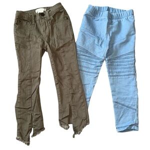 Wonder Nation and Chelsea & Violet Toddler Girl Pant Bundle